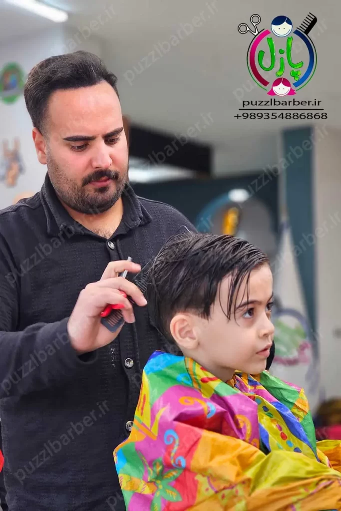 نمونه کار حسن پیرعلی آرایشگر کودک پازل