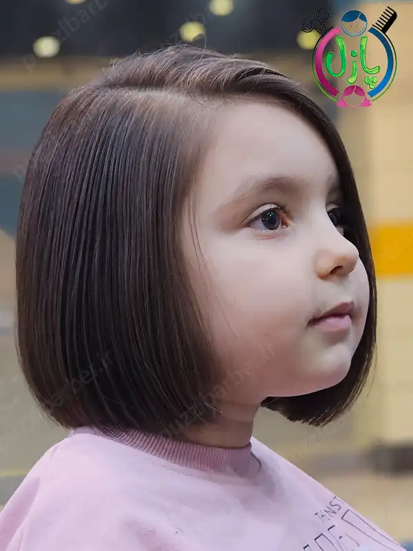اصلاح موی دخترانه در آرایشگاه کودک پازل